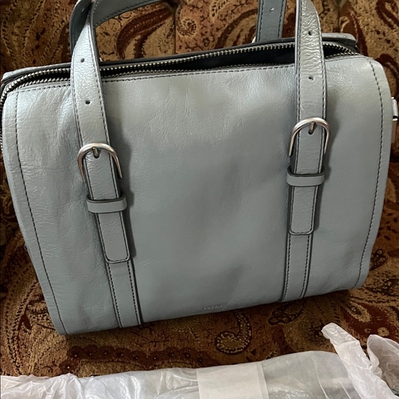 Fossil Carlie Satchel - Smokey Blue - Picture 5 of 8